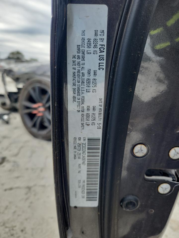 2018 Dodge Challenger Sxt VIN: 2C3CDZAG7JH287467 Lot: 82348255