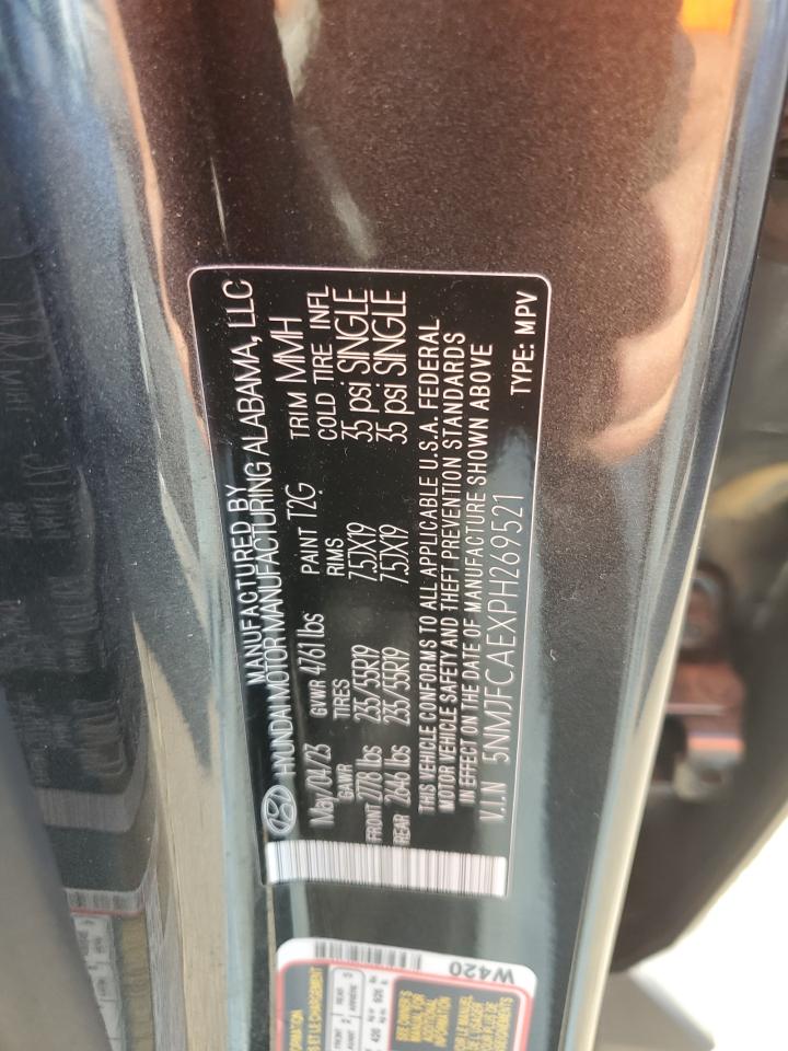 2023 Hyundai Tucson Sel VIN: 5NMJFCAEXPH269521 Lot: 84301155