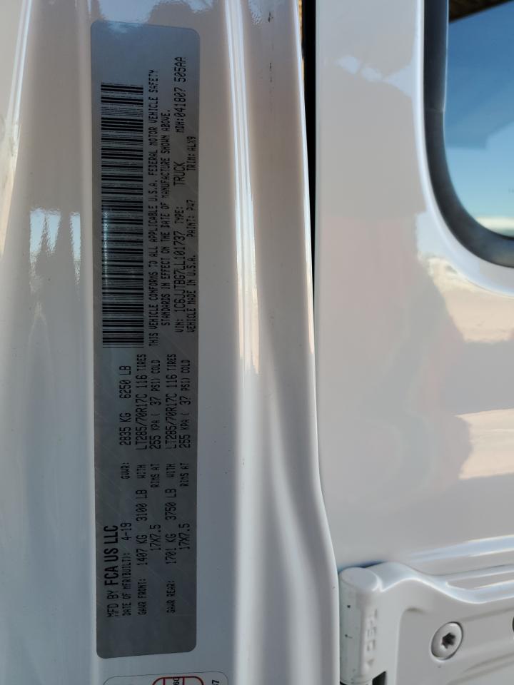 2020 Jeep Gladiator Rubicon VIN: 1C6JJTBG7LL101737 Lot: 87459325