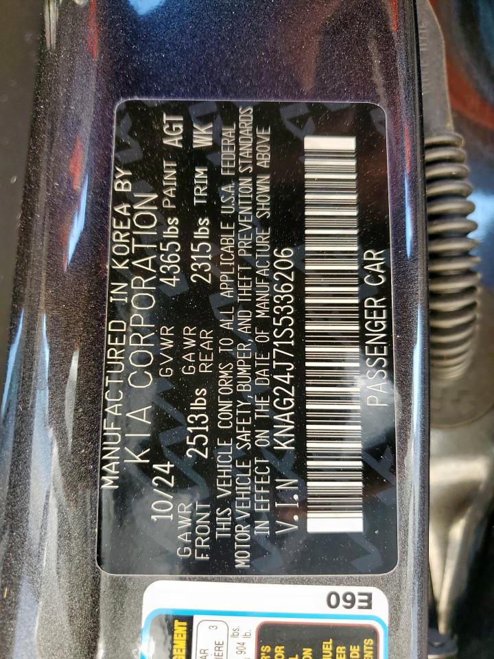 2025 Kia K5 Lxs VIN: KNAG24J71S5336206 Lot: 86339505