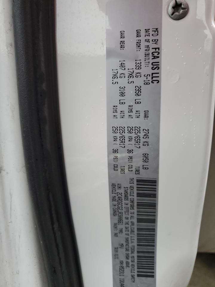 2018 Dodge Grand Caravan Sxt VIN: 2C4RDGCG2JR300661 Lot: 86819625