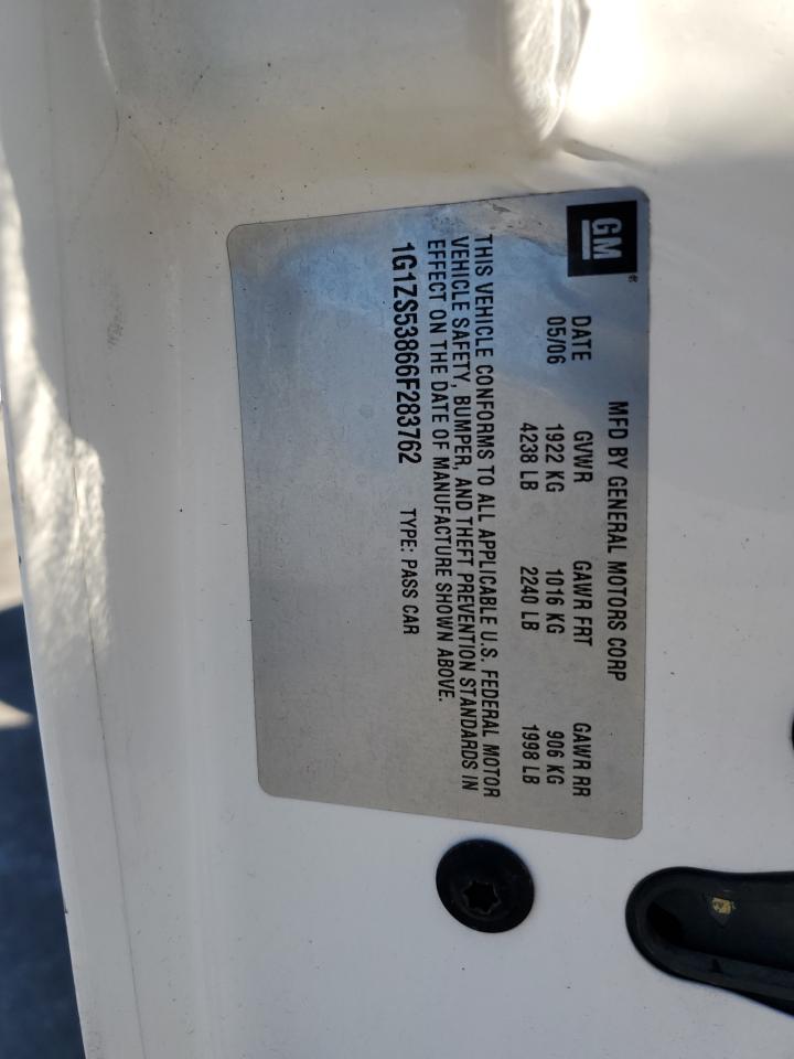 2006 Chevrolet Malibu Ls VIN: 1G1ZS53866F283762 Lot: 90625755