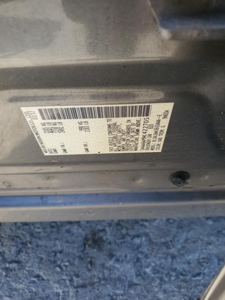 2017 Nissan Maxima 3.5S VIN: 1N4AA6AP9HC422705 Lot: 84994615