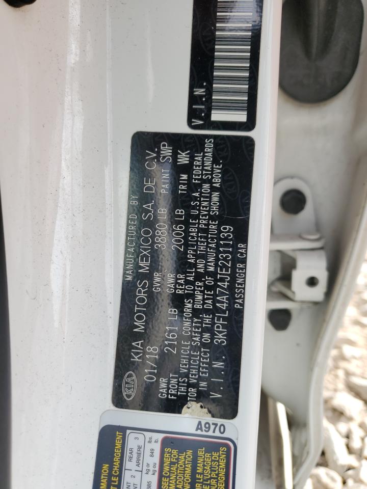 2018 Kia Forte Lx VIN: 3KPFL4A74JE231139 Lot: 81941125