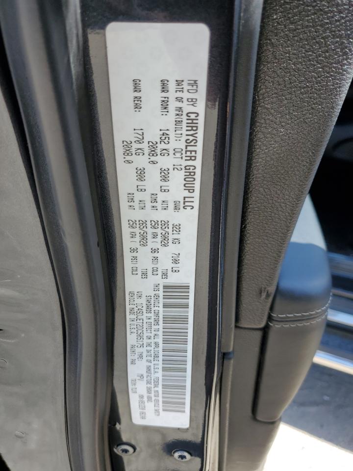 2013 Dodge Durango Citadel VIN: 1C4SDJET2DC505175 Lot: 85547255