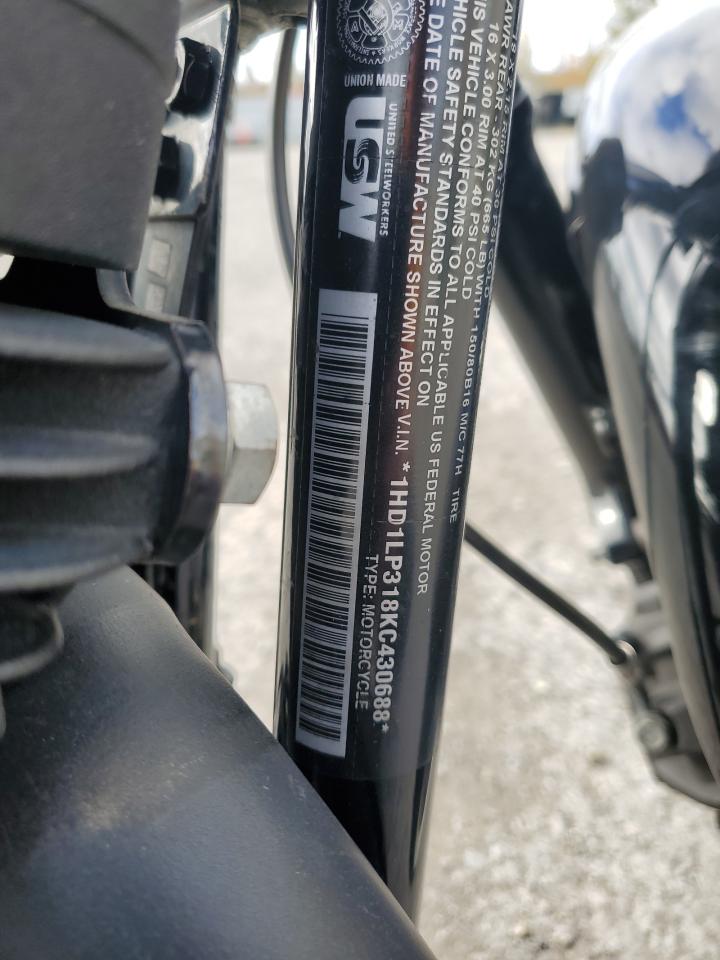 2019 Harley-Davidson Xl1200 Ns VIN: 1HD1LP318KC430688 Lot: 82416975