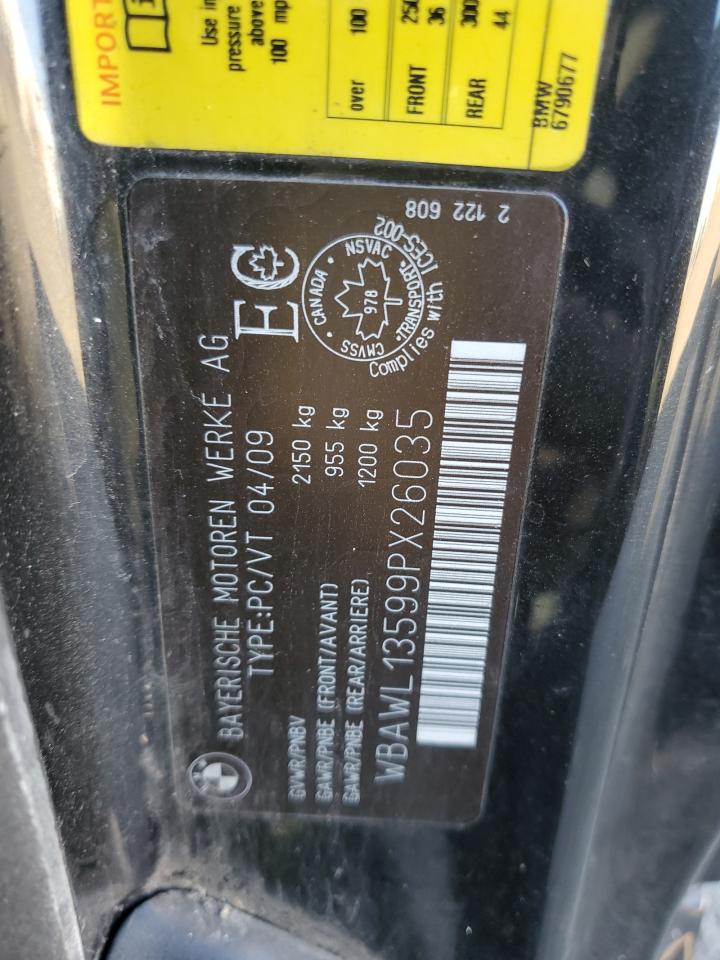 2009 BMW 328 I VIN: WBAWL13599PX26035 Lot: 86305175