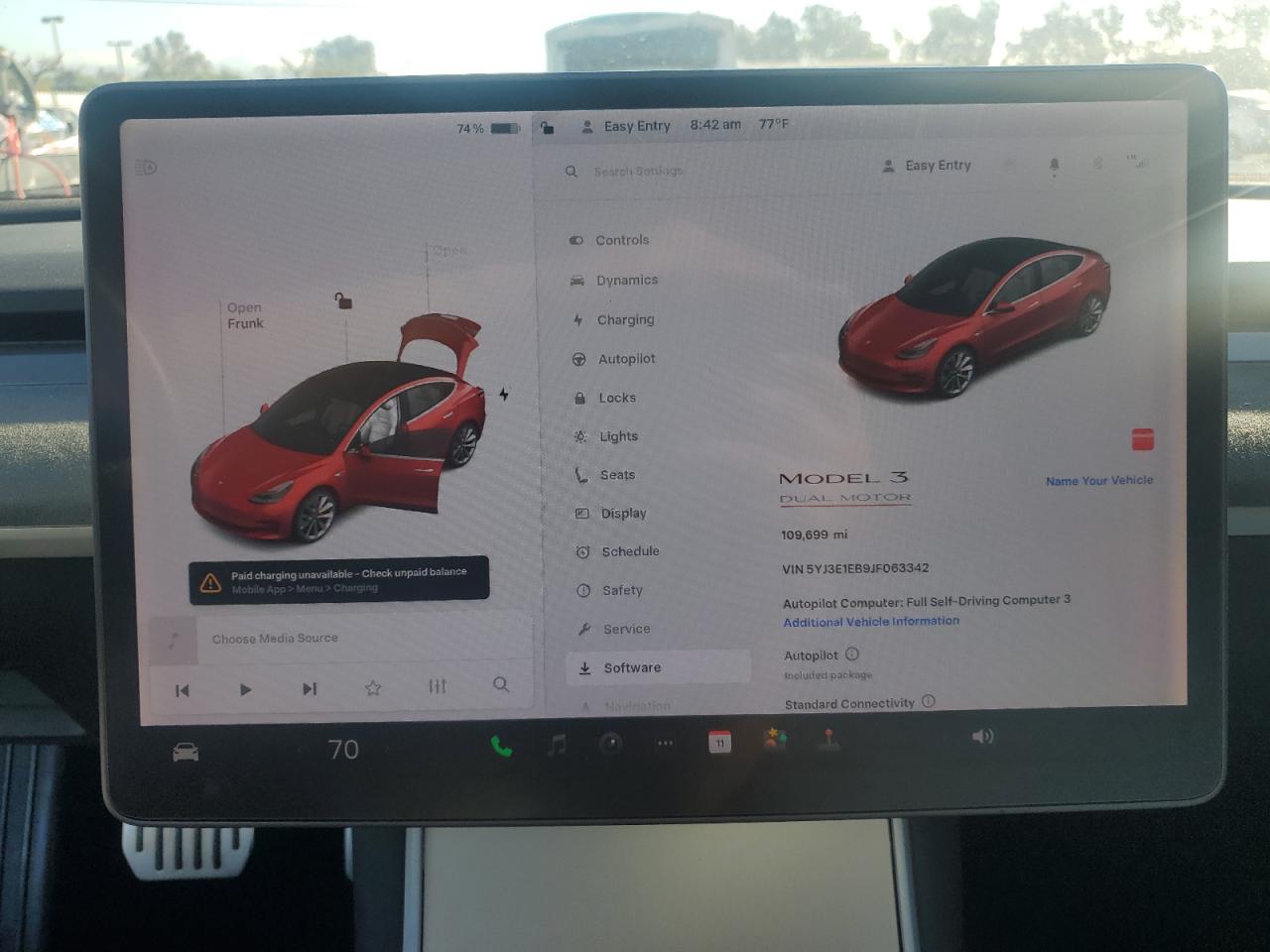 2018 Tesla Model 3 VIN: 5YJ3E1EB9JF063342 Lot: 85337175