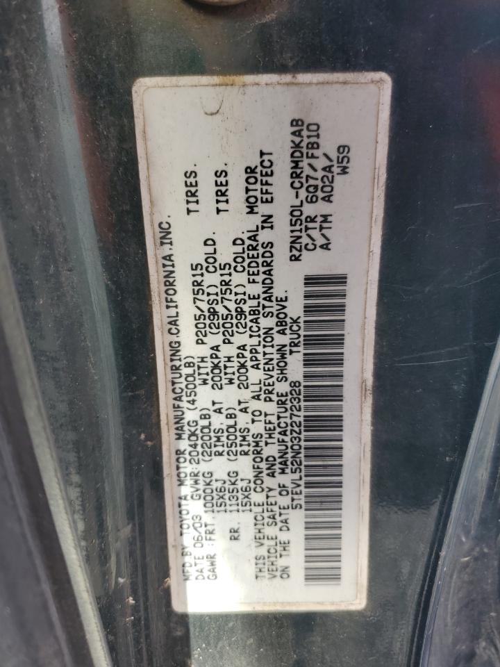 2003 Toyota Tacoma Xtracab VIN: 5TEVL52N03Z272328 Lot: 84882475