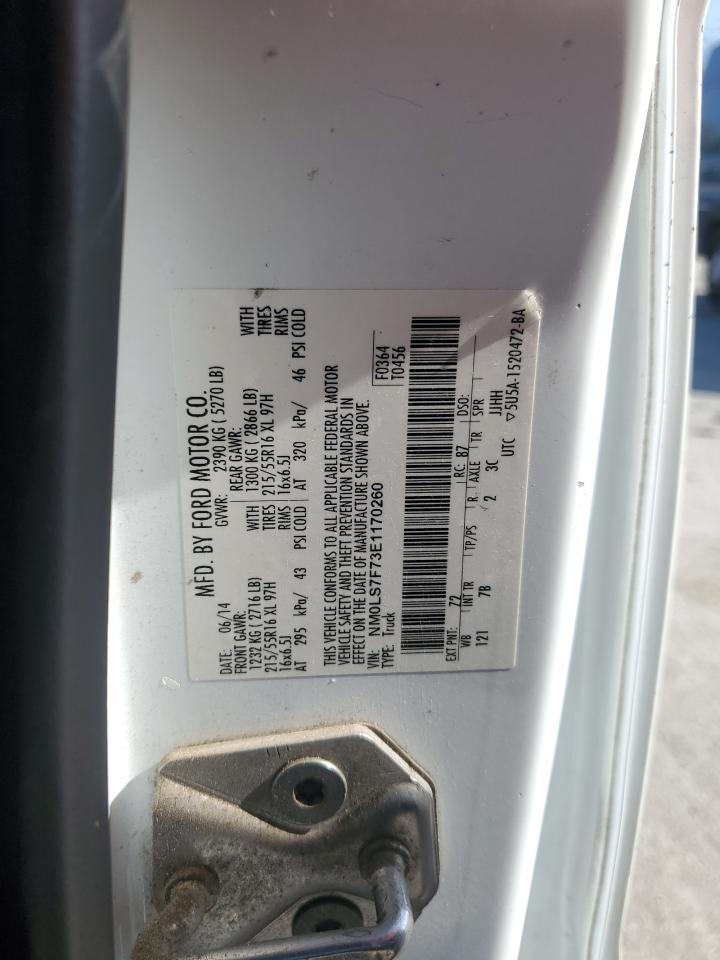 2014 Ford Transit Connect Xlt VIN: NM0LS7F73E1170260 Lot: 82258005