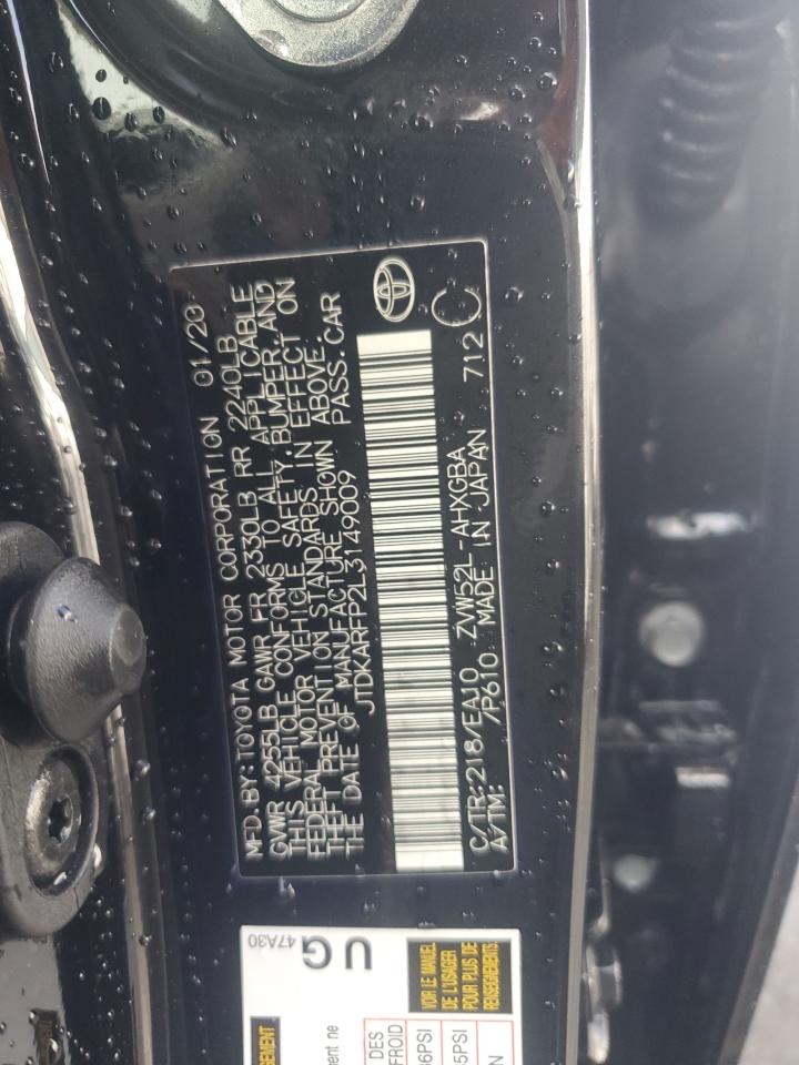 2020 Toyota Prius Prime Le VIN: JTDKARFP2L3149009 Lot: 82362495