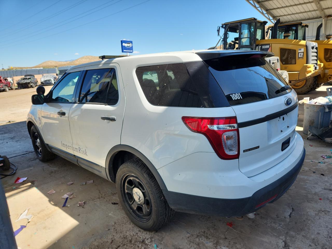 2015 Ford Explorer Police Interceptor white suv gasoline 1FM5K8AR0FGC29902 photo #3