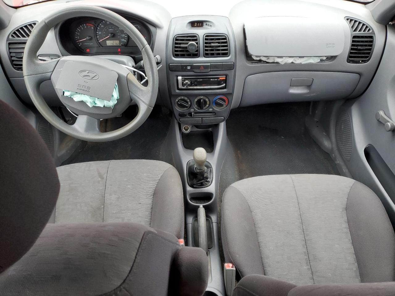 2005 Hyundai Accent Gs VIN: KMHCG35C35U361800 Lot: 90652645