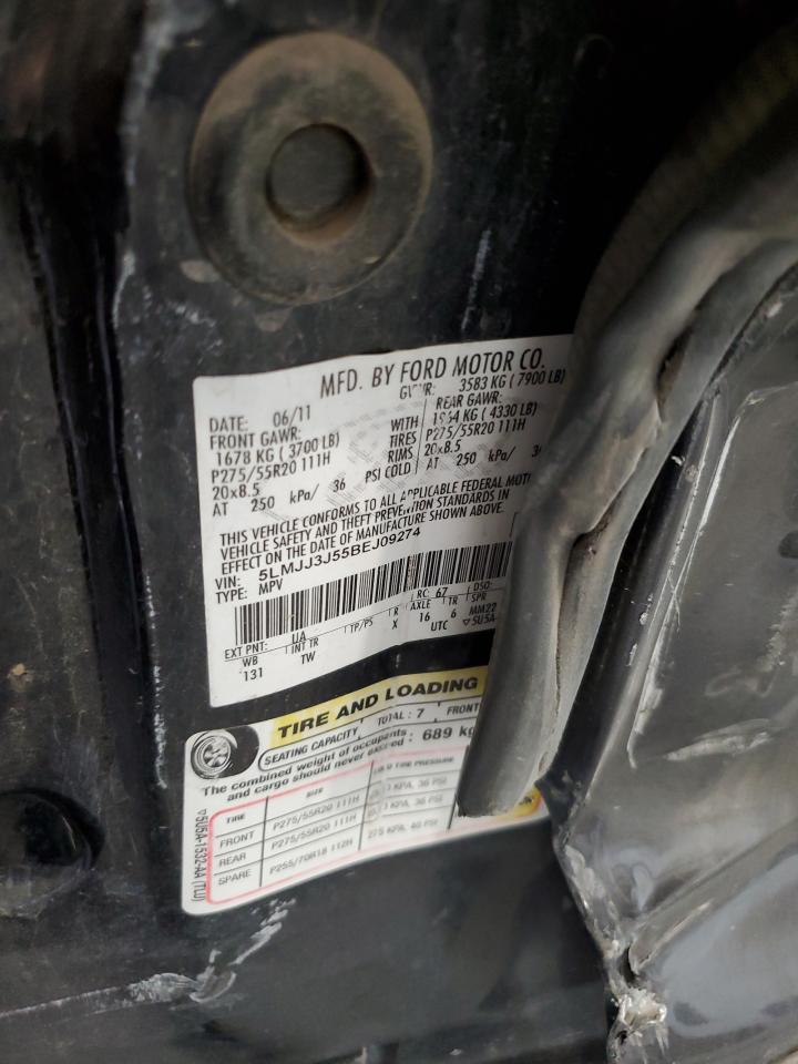 2011 Lincoln Navigator L VIN: 5LMJJ3J55BEJ09274 Lot: 87369505