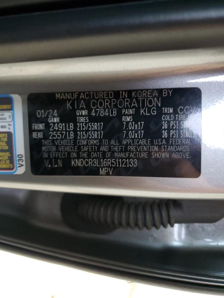 2024 Kia Niro Wind VIN: KNDCR3L16R5112133 Lot: 89504815