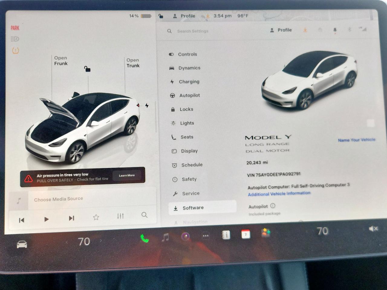 2023 Tesla Model Y VIN: 7SAYGDEE1PA092791 Lot: 85533965