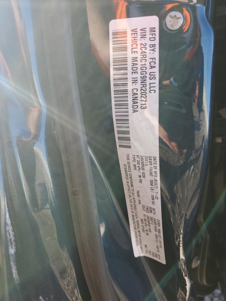 2022 Chrysler Pacifica Limited VIN: 2C4RC1GG9NR202713 Lot: 84877455