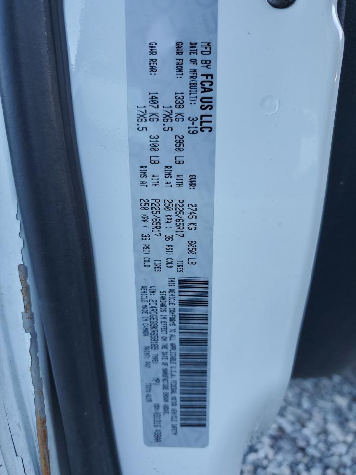 2019 Dodge Grand Caravan Gt VIN: 2C4RDGEG9KR658189 Lot: 86443705