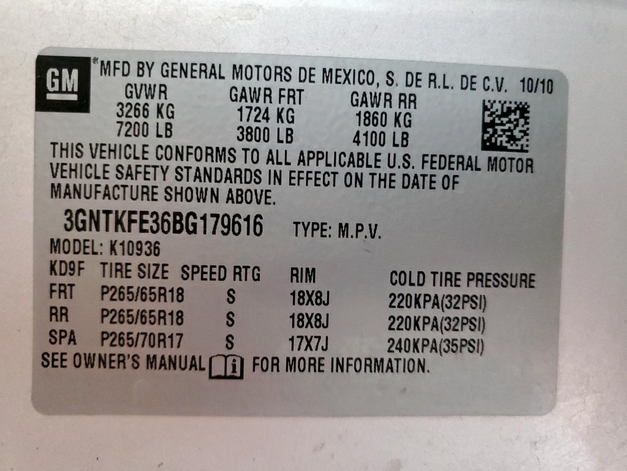 2011 Chevrolet Avalanche Lt VIN: 3GNTKFE36BG179616 Lot: 81984155
