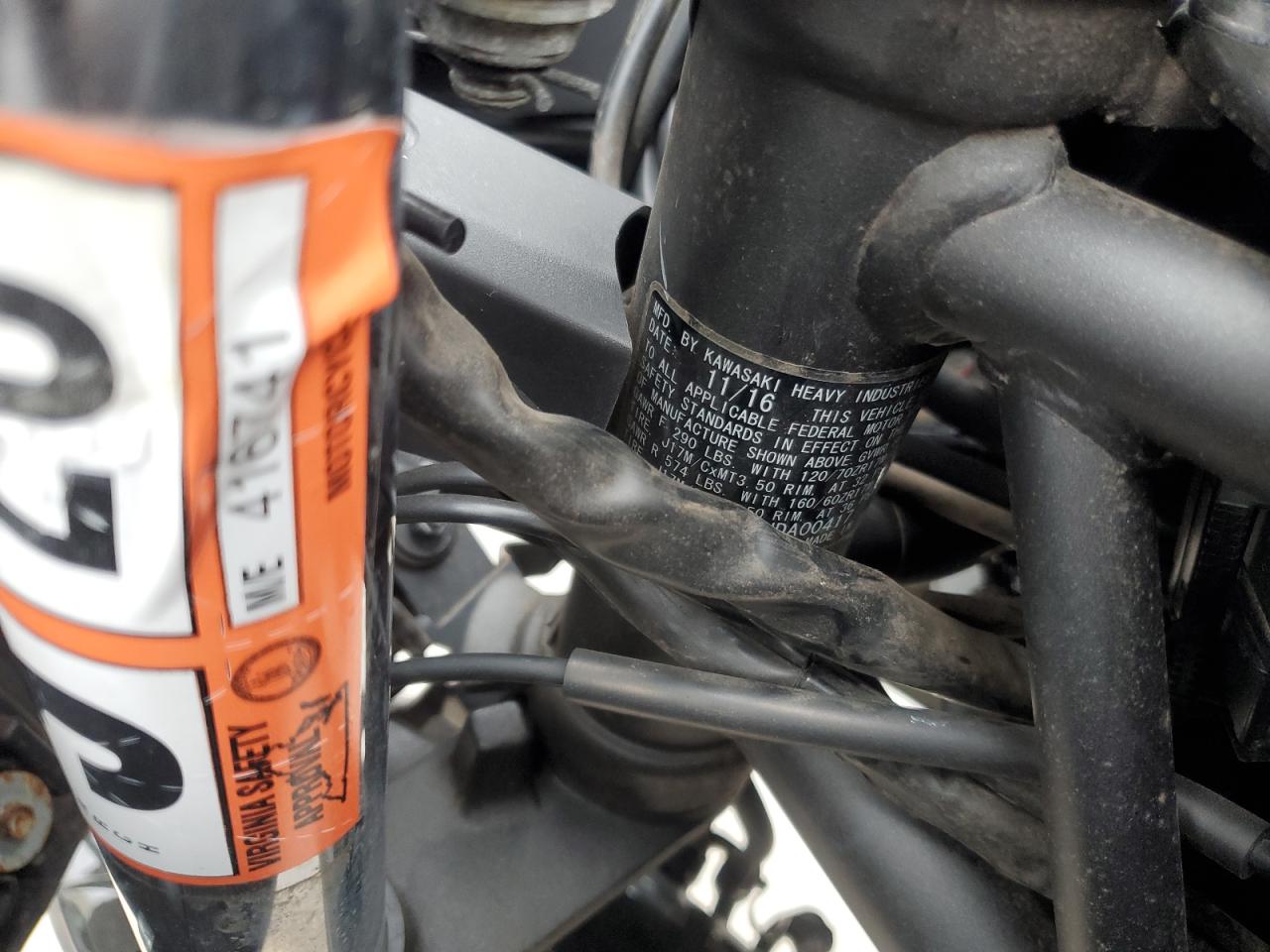 2017 Kawasaki Ex650 F VIN: JKAEXEK11HDA00417 Lot: 90047145