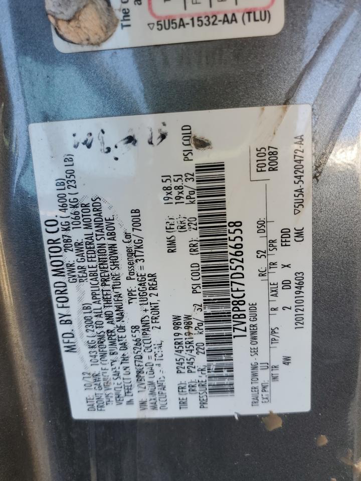 2013 Ford Mustang Gt VIN: 1ZVBP8CF7D5266558 Lot: 84406105