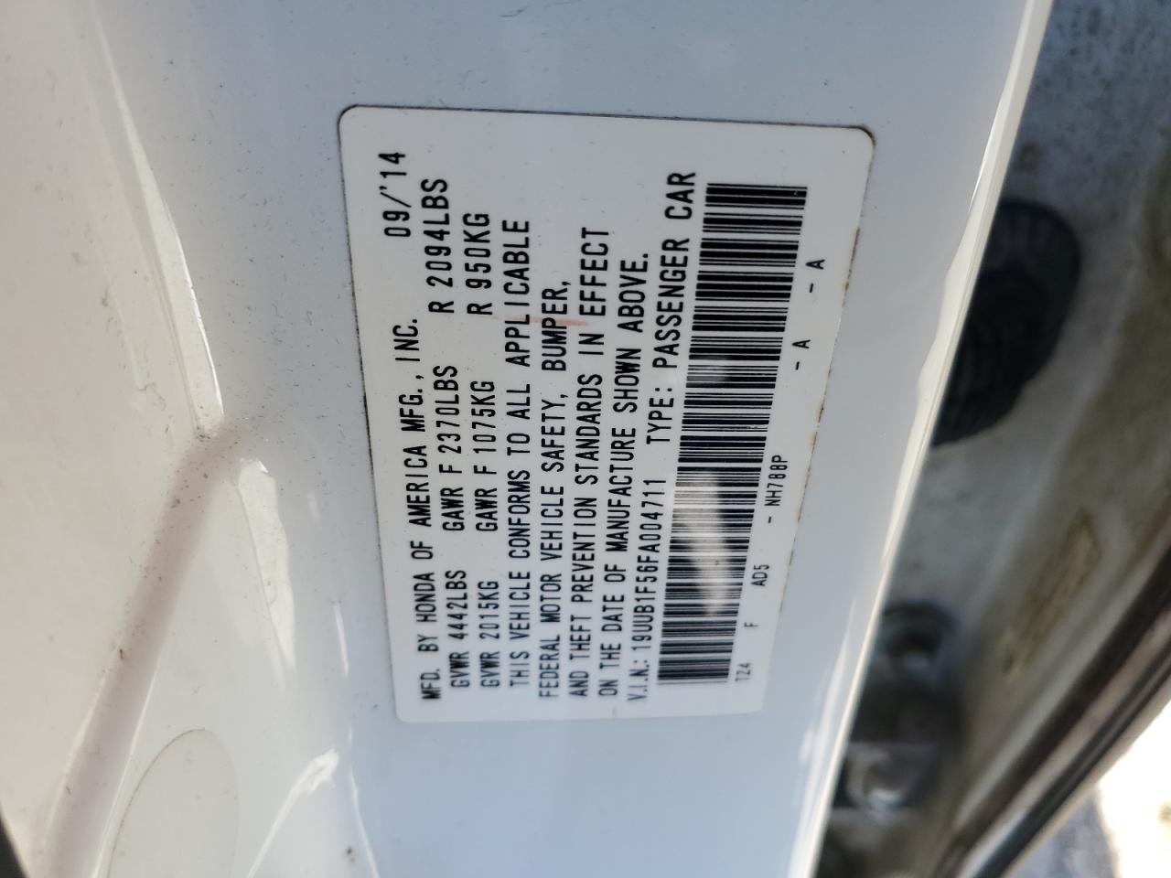 2015 Acura Tlx Tech VIN: 19UUB1F56FA004711 Lot: 90804545