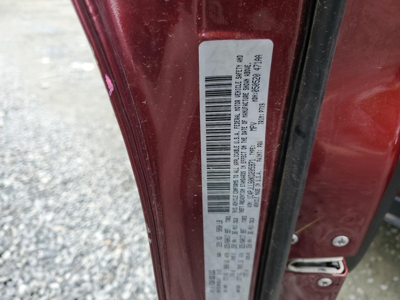 2019 Jeep Cherokee Latitude Plus VIN: 1C4PJLLB0KD205971 Lot: 90636285