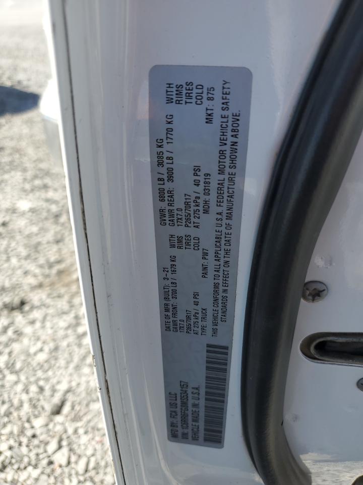 2021 Ram 1500 Classic Tradesman VIN: 1C6RR6FG8MS534157 Lot: 89474505