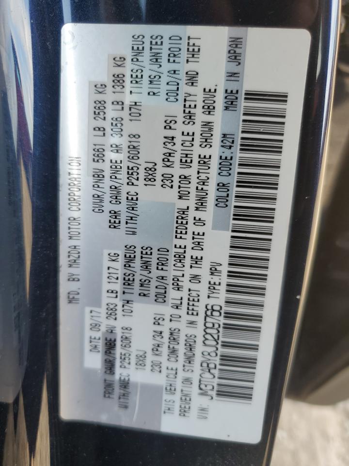 2018 Mazda Cx-9 Sport VIN: JM3TCABY8J0209766 Lot: 82331195