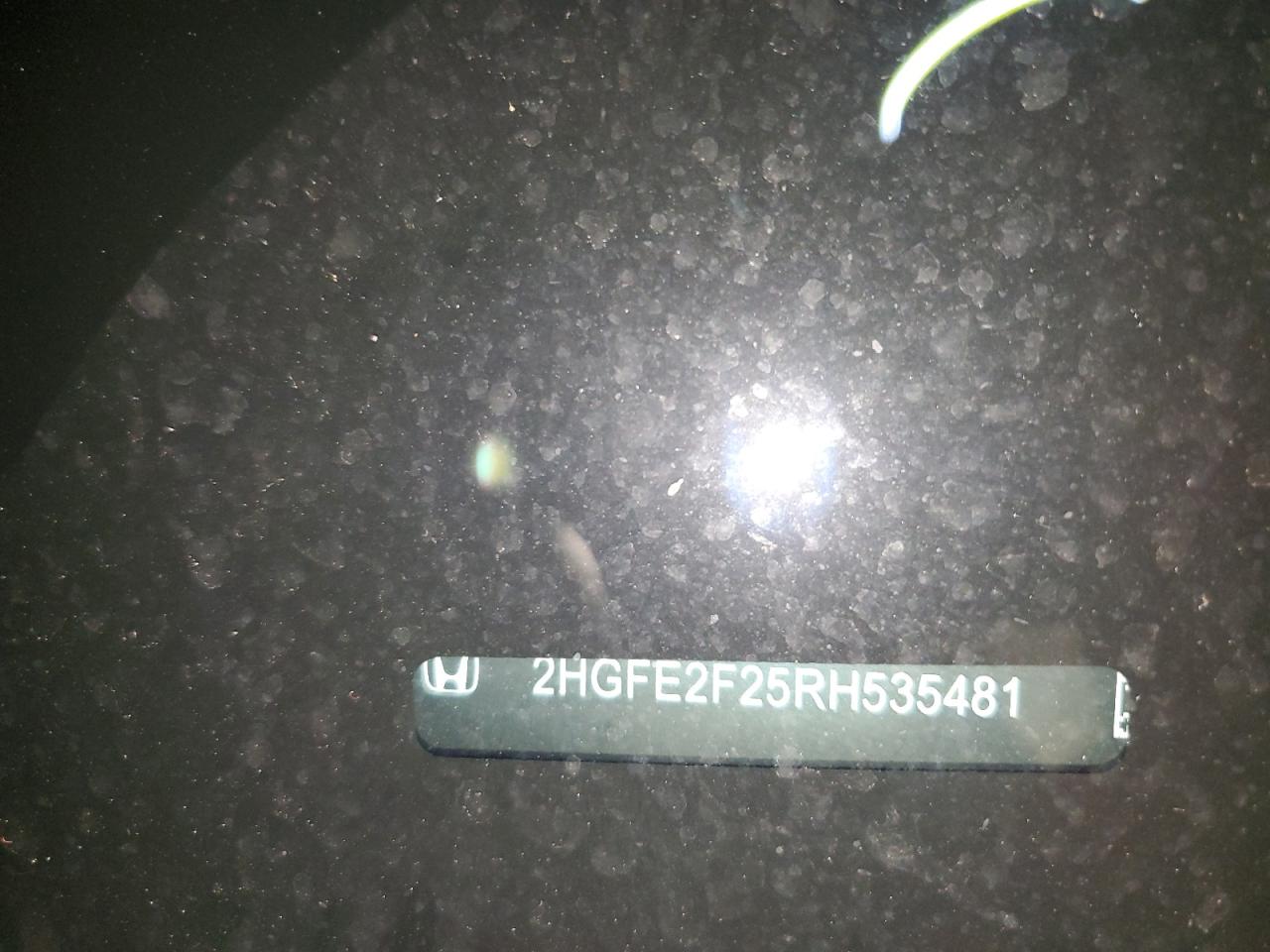 2024 Honda Civic Lx VIN: 2HGFE2F25RH535481 Lot: 86586795