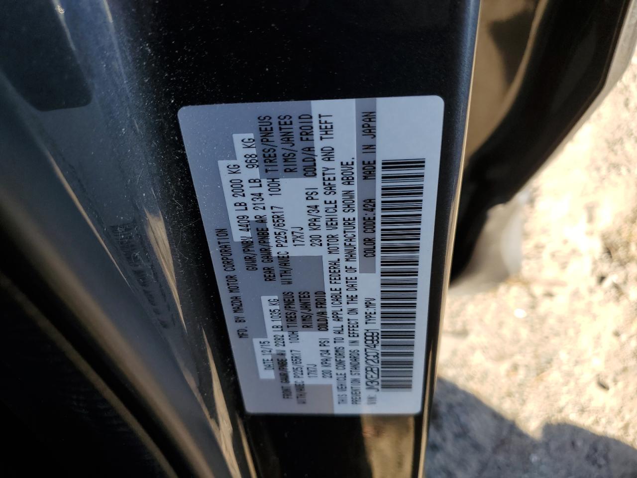 2016 Mazda Cx-5 Sport VIN: JM3KE2BY2G0749991 Lot: 84535845