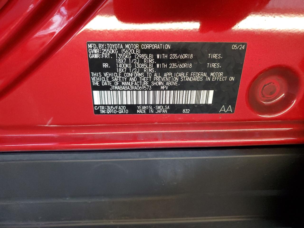 2024 Subaru Solterra Premium VIN: JTMABABA3RA069573 Lot: 90235505