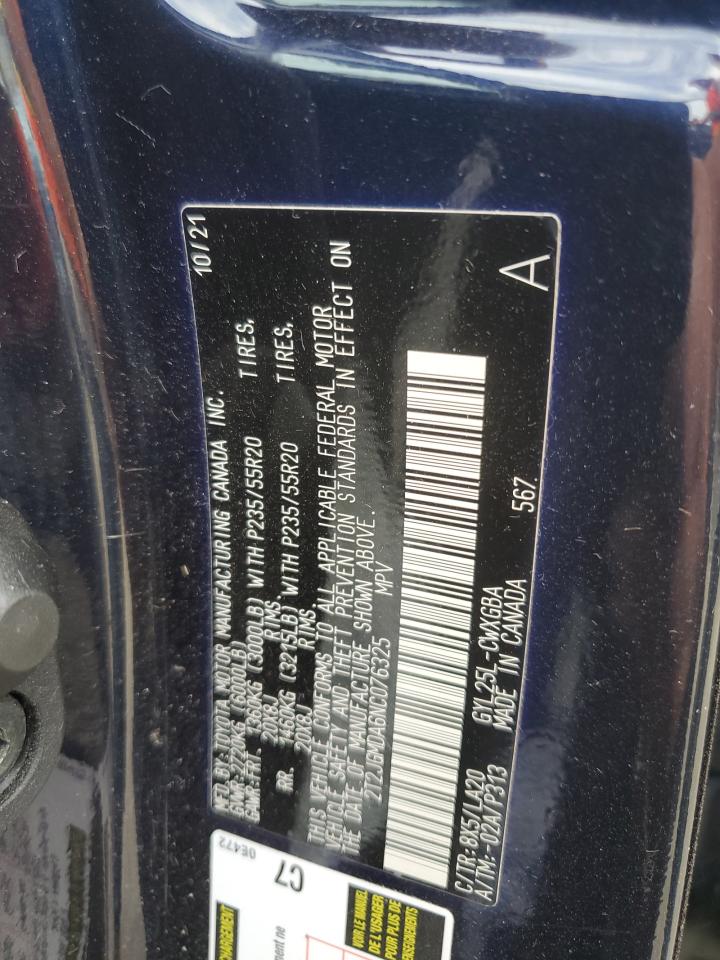 2022 Lexus Rx 450H VIN: 2T2JGMDA6NC076325 Lot: 85128345