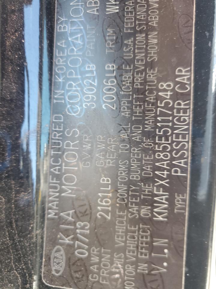 2015 Kia Forte Ex VIN: KNAFX4A85E5117548 Lot: 86598195