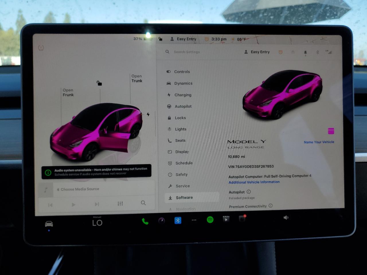 2025 Tesla Model Y VIN: 7SAYGDED3SF267853 Lot: 81083815