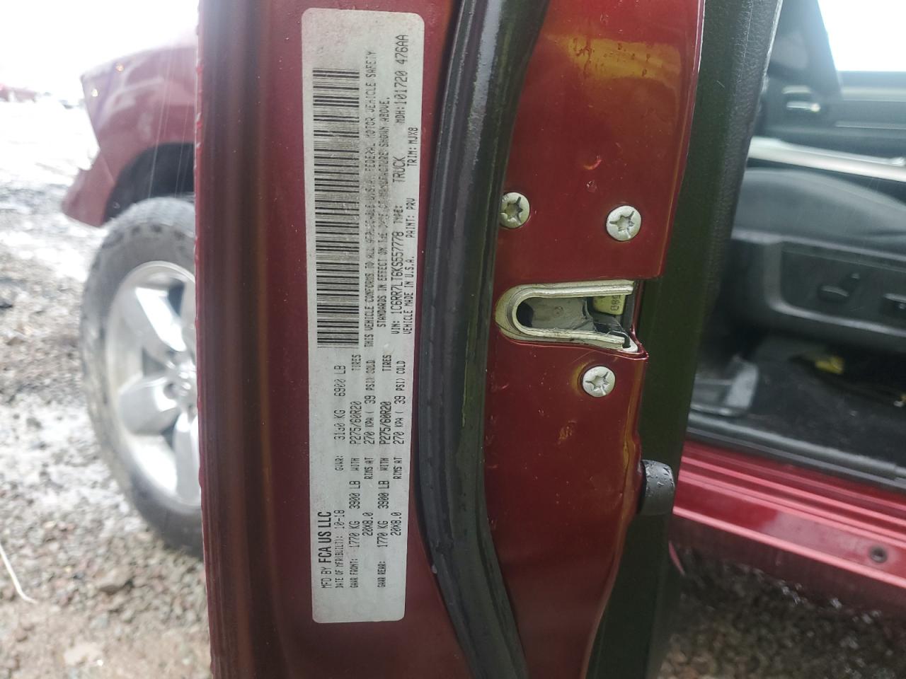 2019 Ram 1500 Classic Slt VIN: 1C6RR7LT6KS557778 Lot: 85887365