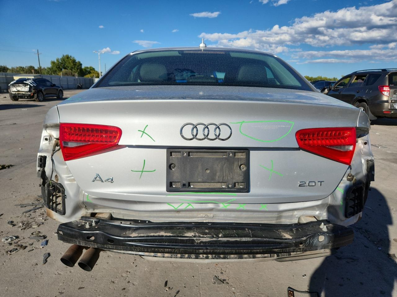 2013 Audi A4 Premium VIN: WAUAFAFL4DN043398 Lot: 85163245