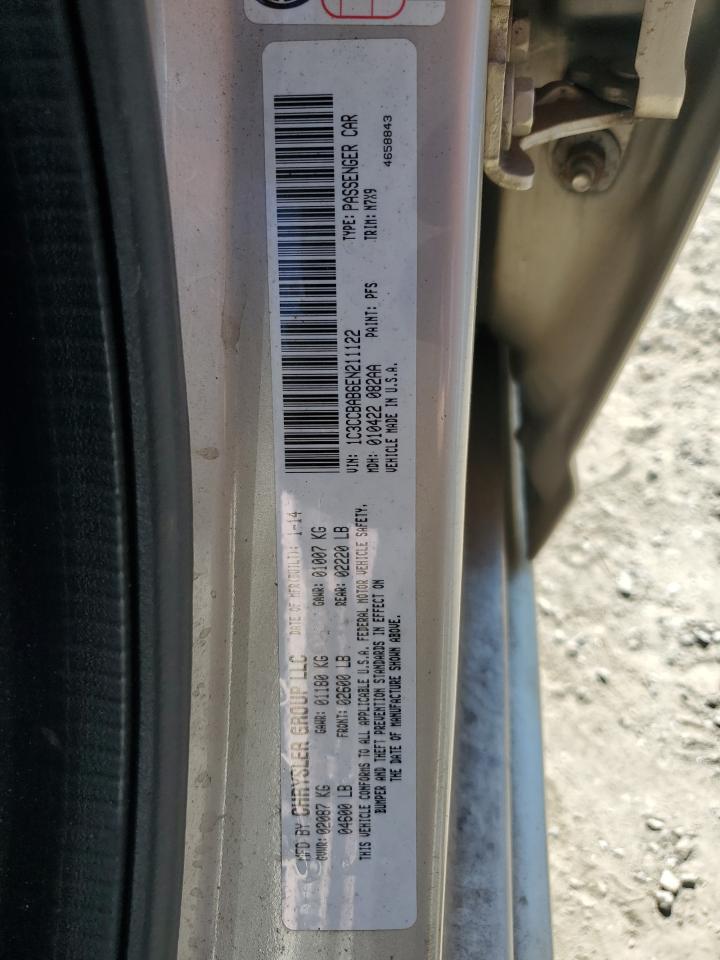 2014 Chrysler 200 Lx VIN: 1C3CCBAB6EN211122 Lot: 84817125