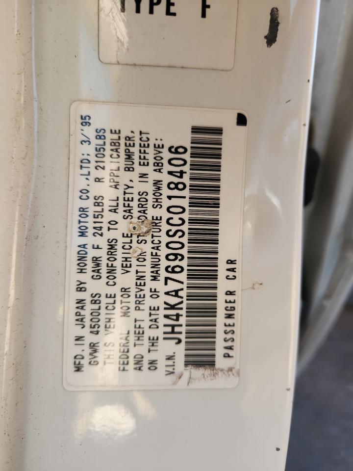 1995 Acura Legend Se VIN: JH4KA7690SC018406 Lot: 82179225