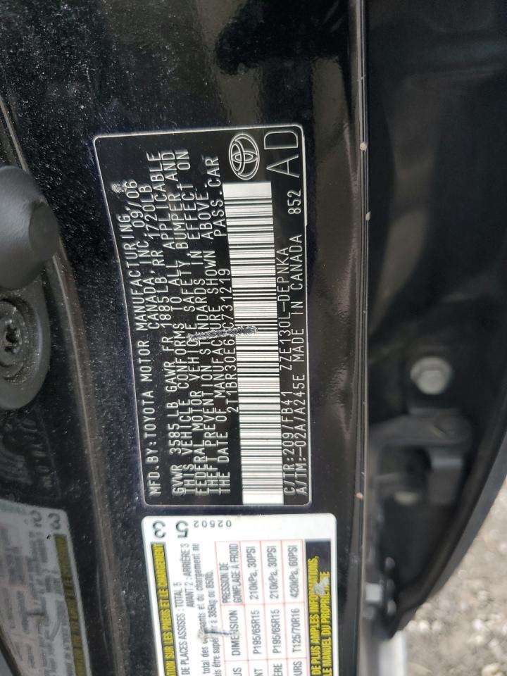 2007 Toyota Corolla Ce VIN: 2T1BR30E67C731219 Lot: 85760325