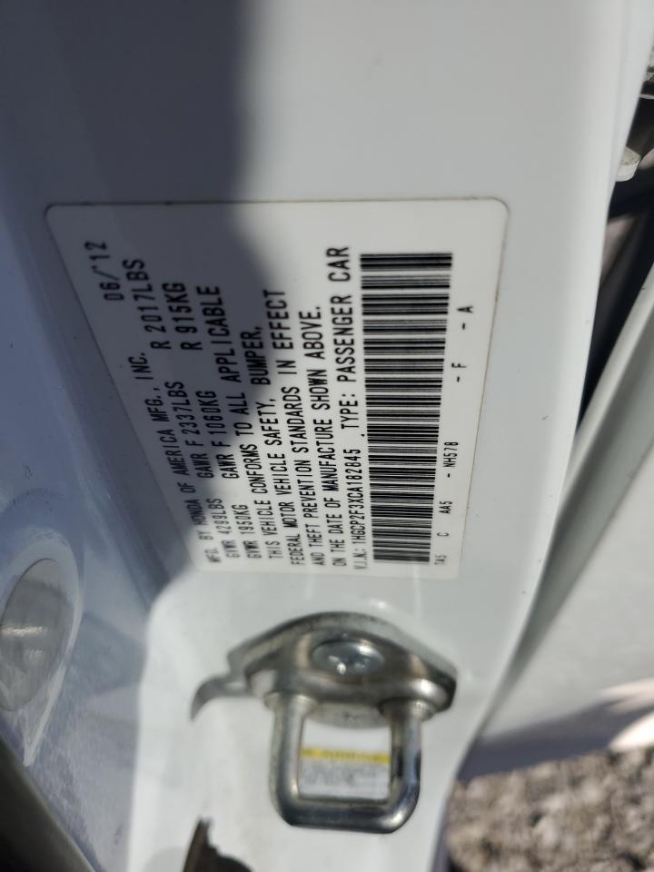 2012 Honda Accord Lx VIN: 1HGCP2F3XCA182845 Lot: 91054855
