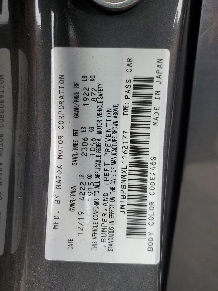 2020 Mazda 3 Premium VIN: JM1BPBNMXL1162177 Lot: 82175825