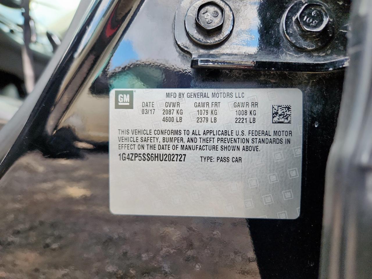 2017 Buick Lacrosse Essence VIN: 1G4ZP5SS6HU202727 Lot: 85357545