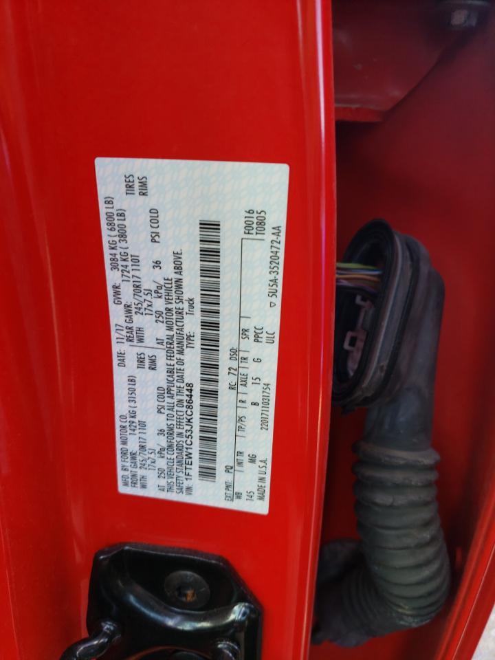 2018 Ford F150 Supercrew VIN: 1FTEW1C53JKC86448 Lot: 82282405