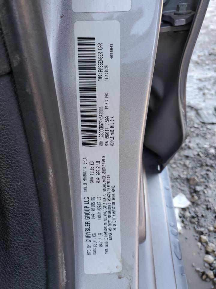 2015 Chrysler 200 S VIN: 1C3CCCBG7FN542888 Lot: 90714245