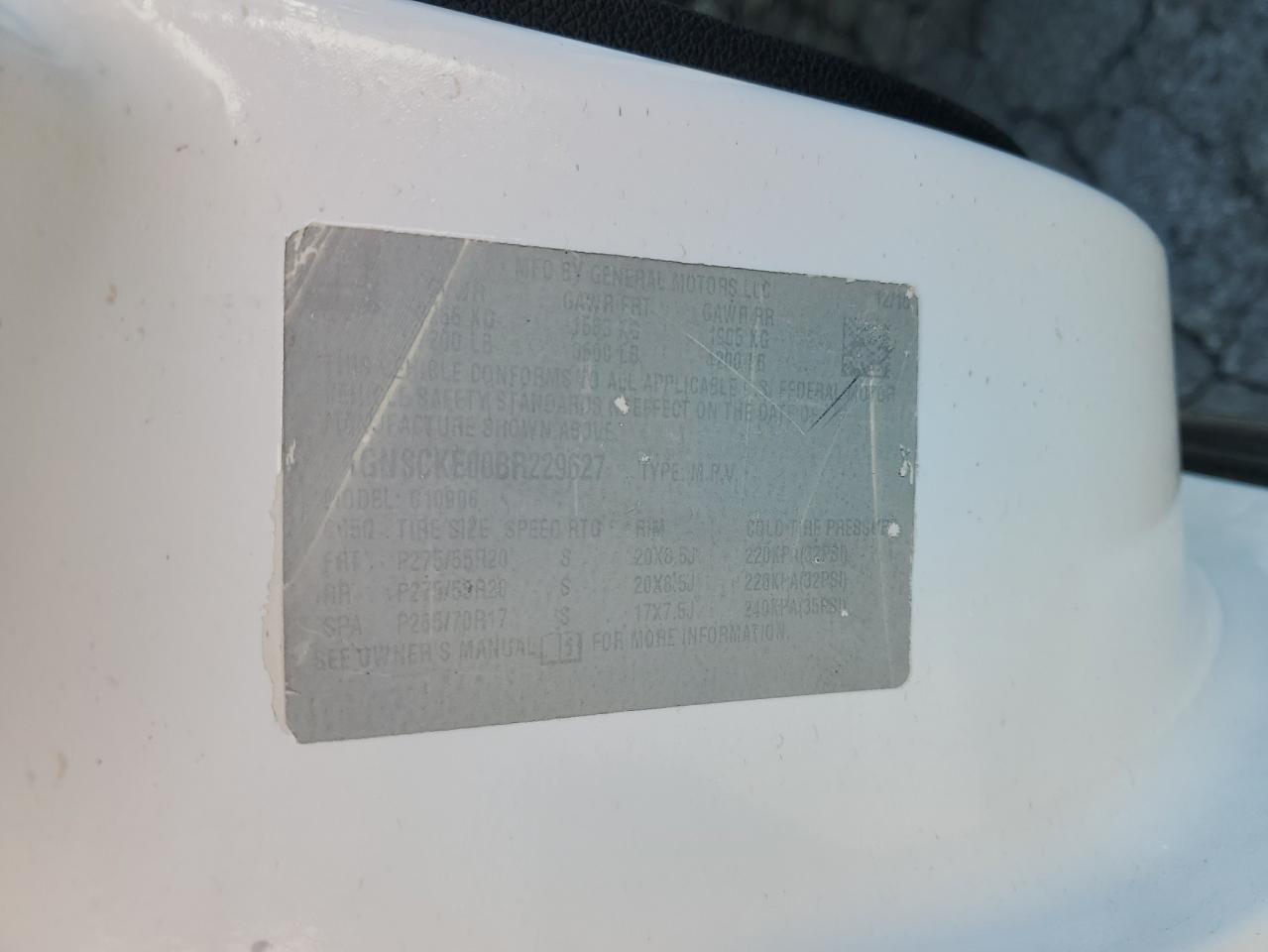 2012 Chevrolet Suburban C1500 Ltz VIN: 1GNSCKE00BR229627 Lot: 81927055