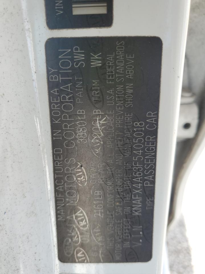 2015 Kia Forte Lx VIN: KNAFX4A63F5405018 Lot: 86657585