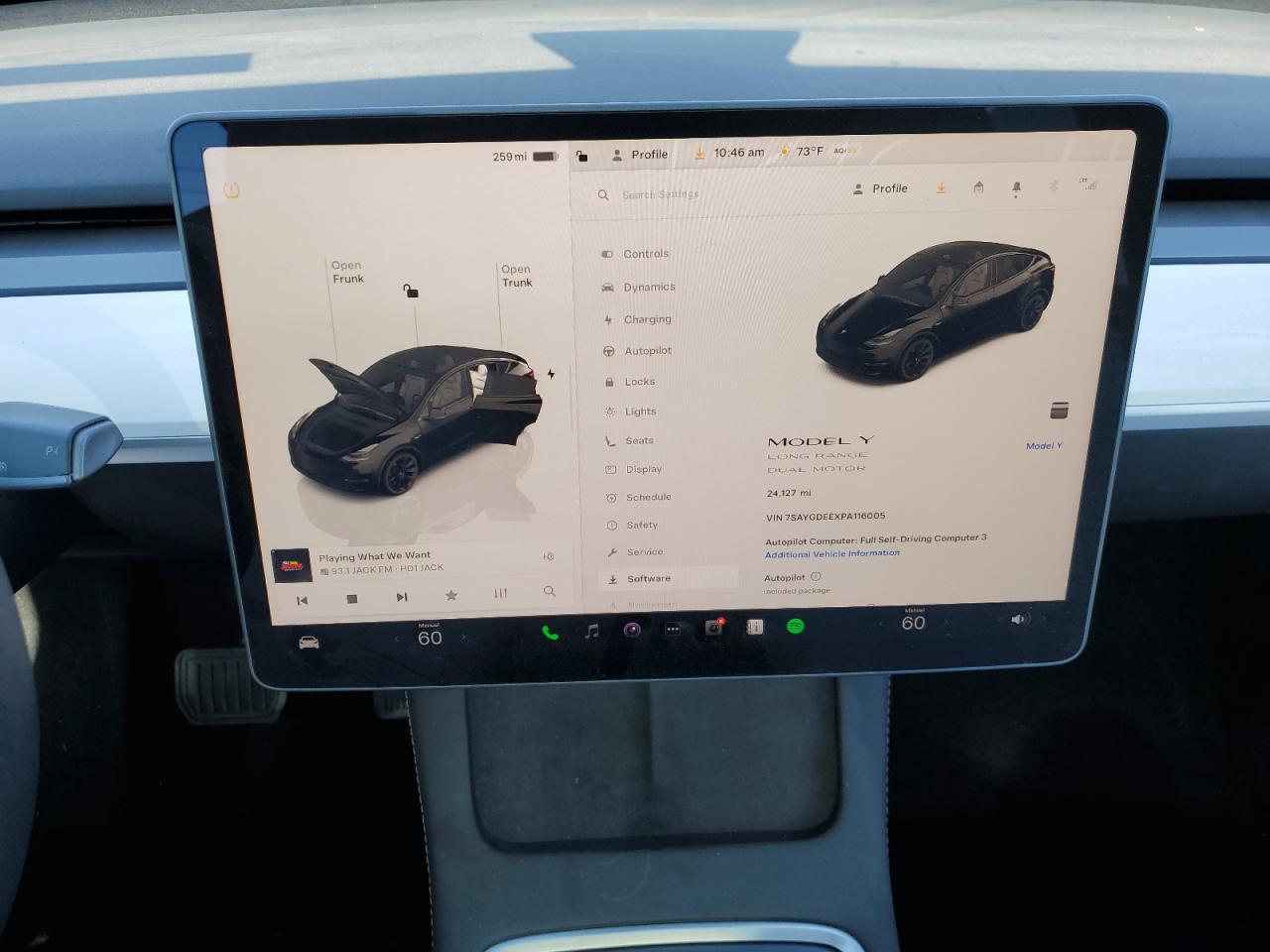 2023 Tesla Model Y VIN: 7SAYGDEEXPA116005 Lot: 87364285