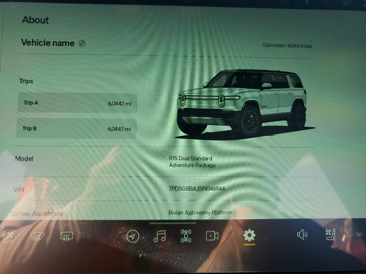 2025 Rivian R1S Adventure VIN: 7PDSGBBA3SN046944 Lot: 86888345