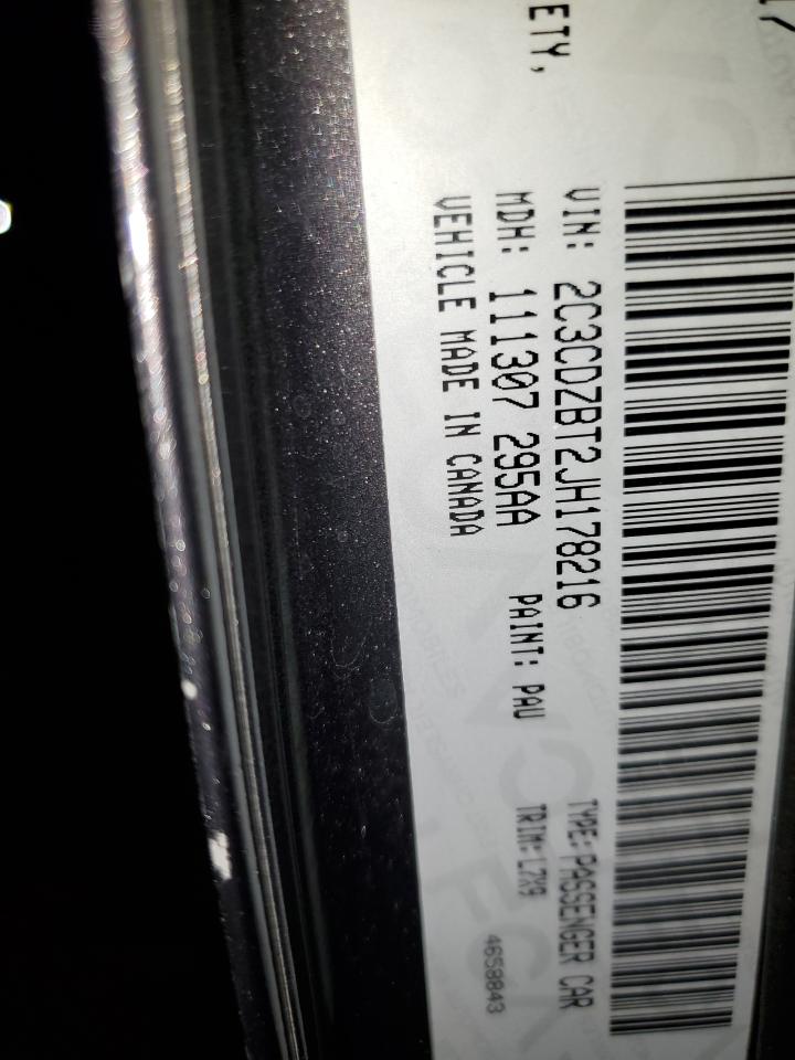 2018 Dodge Challenger R/T VIN: 2C3CDZBT2JH178216 Lot: 86725355